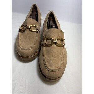 Torrid Women’s Tan Loafers Size 10W Faux Suede Upper Round Toe Casual Wear